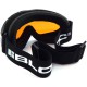 BLOC small-medium fit COMET ski snowboard Goggles SHINY BLACK/ Orange CAT.2 