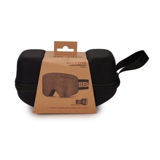 Bloc Fifty Five G553NB Interchangeable 3 lens Matt Black Goggles Bloc Fifty Five G553NB Interchangeable 3 lens Matt Black Goggles