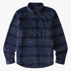 Billabong Furnace Flannel Fleece Shirt Navy