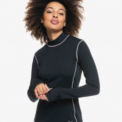 Roxy So Close To Me Long Sleeve Polo Neck Anthracite