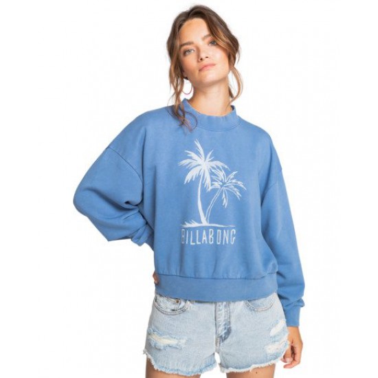 Billabong Dos Palms  Sweatshirt Dutch Blue