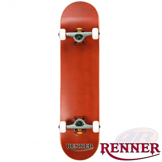 RENNER PRO - 7 PLY, VIRUS TRUCKS, ABEC 9 - RED SKATEBOARD RENNER PRO - 7 PLY, VIRUS TRUCKS, ABEC 9 - RED SKATEBOARD