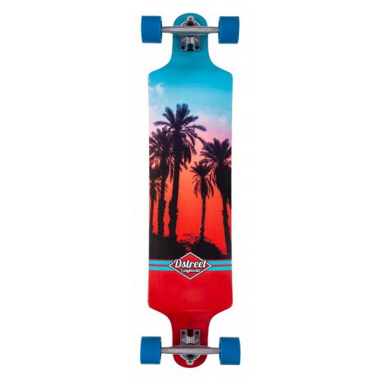 D STREET DROP DOWN HAWAIIAN LONGBOARD BLUE/RED D STREET DROP DOWN HAWAIIAN LONGBOARD BLUE/RED
