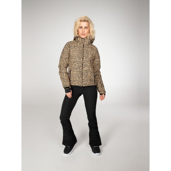 PROTEST DALLAS LEOPARD PRINT WOMENS SKI JACKET PROTEST DALLAS LEOPARD PRINT WOMENS SKI JACKET