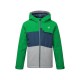 Dare 2b Kids' Enigmatic Waterproof Insulated Hooded Ski Jacket Vivid Green Space Grey