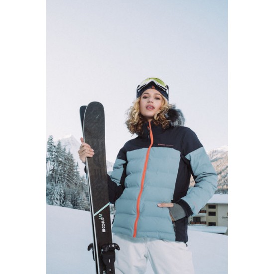 PROTEST BLACKBIRD PUFFER WOMENS SKI JACKET PROTEST BLACKBIRD PUFFER WOMENS SKI JACKET