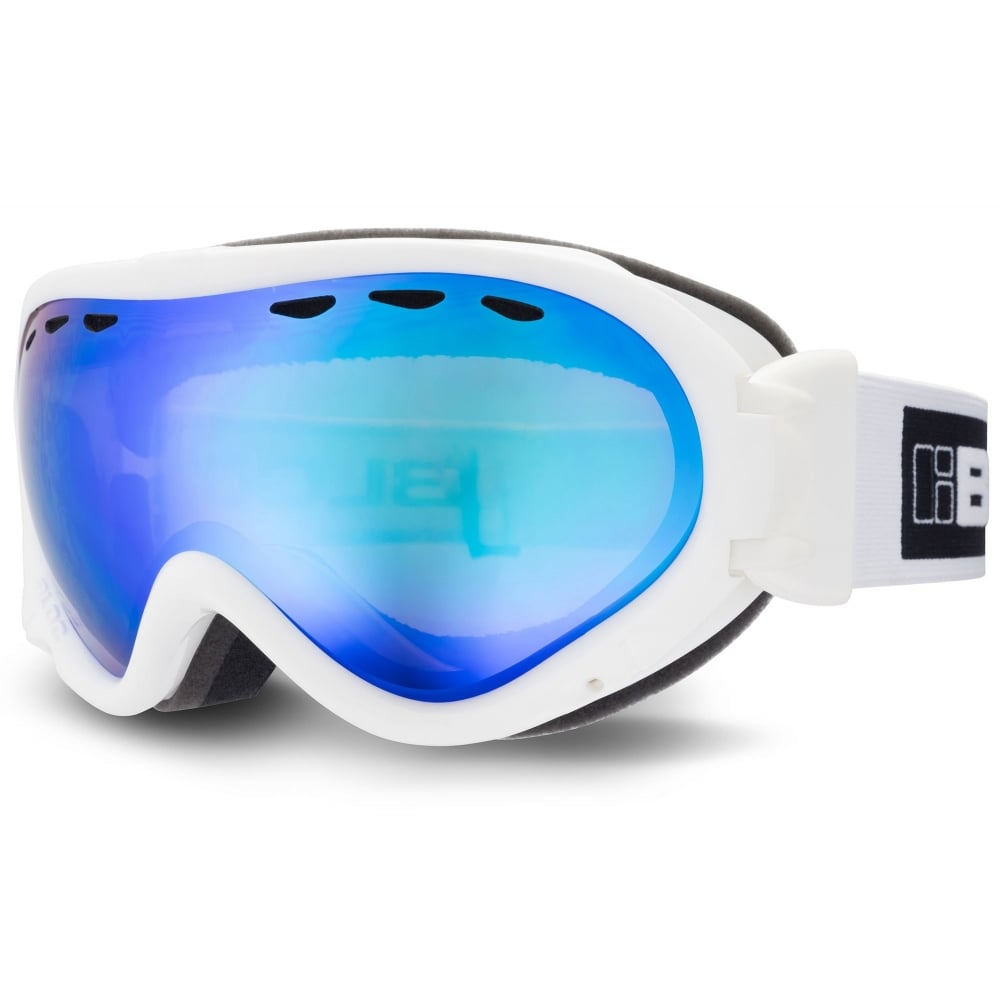 BLOC EVOLUTION E8O3 Mens/Womens Ski/Snowboard Goggles MATT BLACK ORANGE BLUE