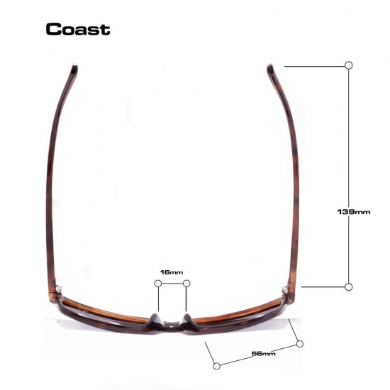 BLOC COAST F601 BLUE ORANGE GREY GRADUATED WAYFARER BLOC COAST F601 BLUE ORANGE GREY GRADUATED WAYFARER