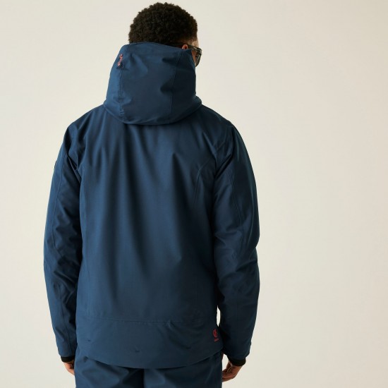 Dare2B Men's Eagle II Ski Jacket Moonlight Denim Orange Dare2B Men's Eagle II Ski Jacket Moonlight Denim Orange