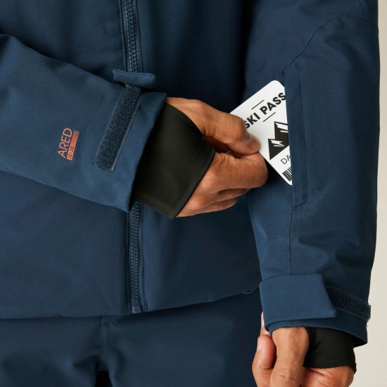 Dare2B Men's Eagle II Ski Jacket Moonlight Denim Orange Dare2B Men's Eagle II Ski Jacket Moonlight Denim Orange