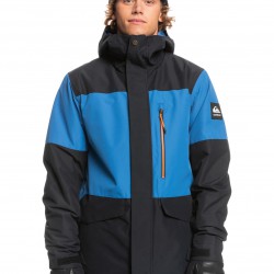 Quiksilver Mission Block - Technical Snow Jacket for Men Blue/Black