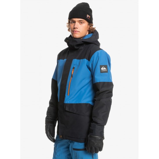 Quiksilver Mission Block - Technical Snow Jacket for Men Blue/Black