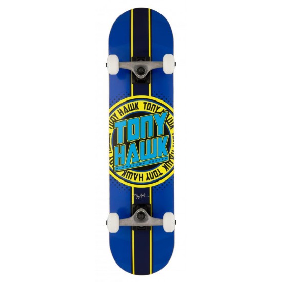 Tony Hawk SS 180+ Complete Badge Logo Blue / Yellow Skateboard