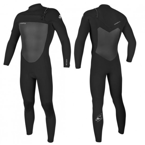 ONeill Mens Epic 3/2 Chest Zip Full Wetsuit Black