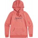 ANIMAL WOMENS SKETCHED HOODIE MINERAL RED MARL ANIMAL WOMENS SKETCHED HOODIE MINERAL RED MARL