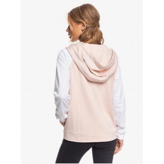 Roxy Womens After The Fall Sports Zip-Up Hoodie Peach Blush Roxy Womens After The Fall Sports Zip-Up Hoodie Peach Blush