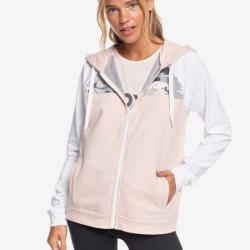 Roxy Womens After The Fall Sports Zip-Up Hoodie Peach Blush