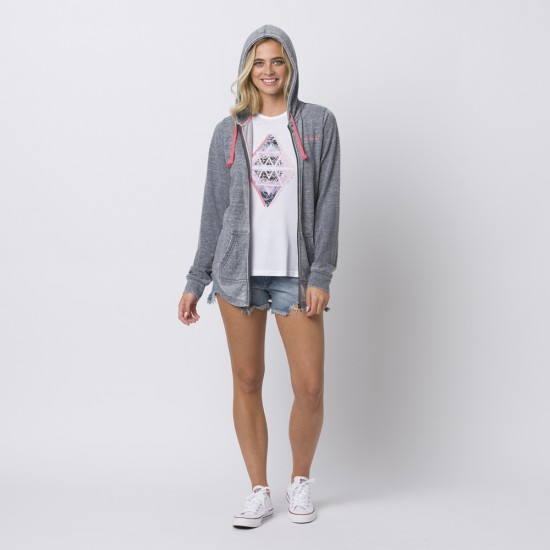 ANIMAL WOMENS ZIP THROUGH EXPLORE MORE HOODIE INDIGO BLUE ANIMAL WOMENS ZIP THROUGH EXPLORE MORE HOODIE INDIGO BLUE